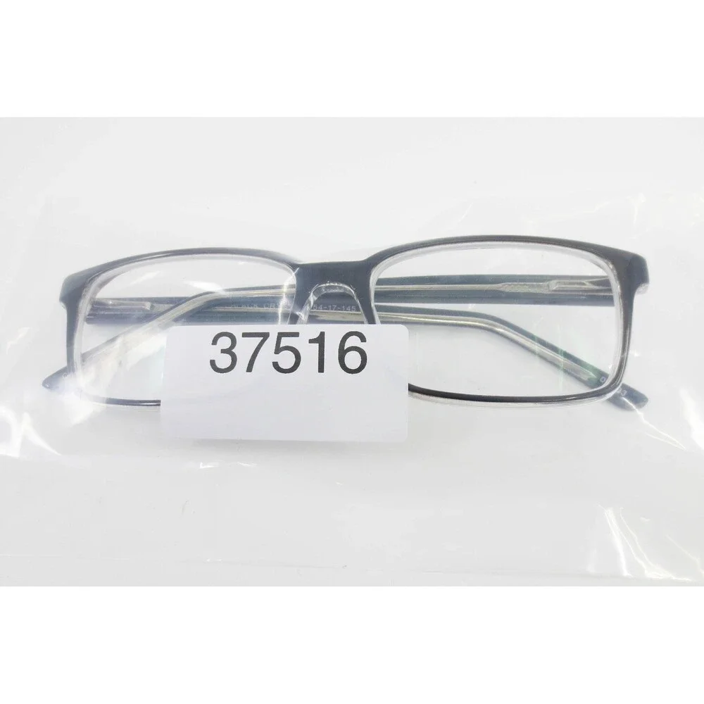 MP 7105 Black Crystal Rectangular Eyeglass Frames 54-17-145 Men Women